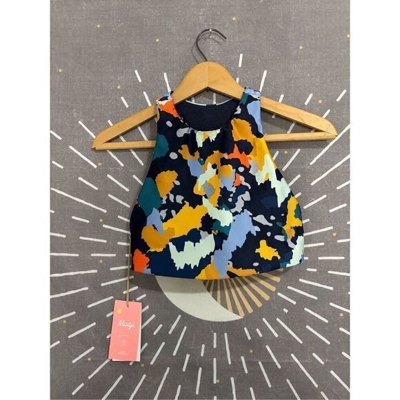 NWT Maaji Splatter Sympathy Reversible Crop Top - Picture 4 of 9